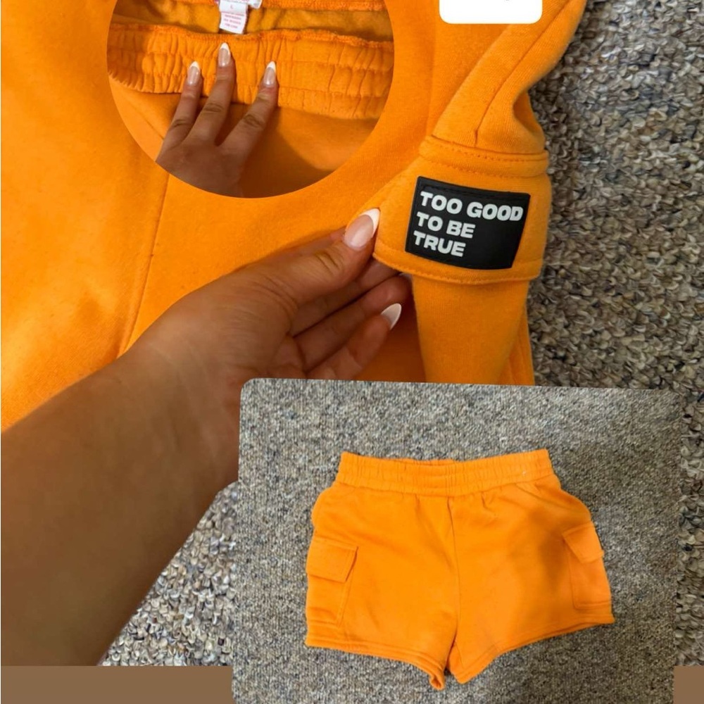 Kids Orange Jogger Pants